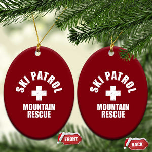 Ski Patrol Mountain Rescue Ceramic Ornament Winter Slopes Skiing Snowboarding TS11 Print Your Wear