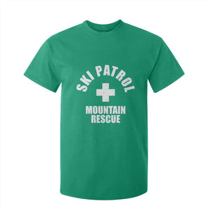 Ski Patrol Mountain Rescue T Shirt For Kid Winter Slopes Skiing Snowboarding TS11 Irish Green Print Your Wear