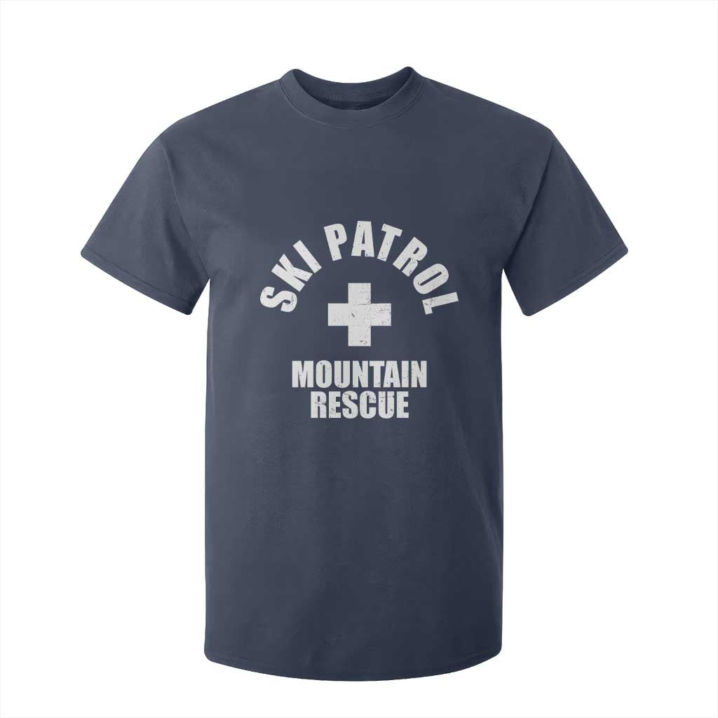 Ski Patrol Mountain Rescue T Shirt For Kid Winter Slopes Skiing Snowboarding TS11 Navy Print Your Wear
