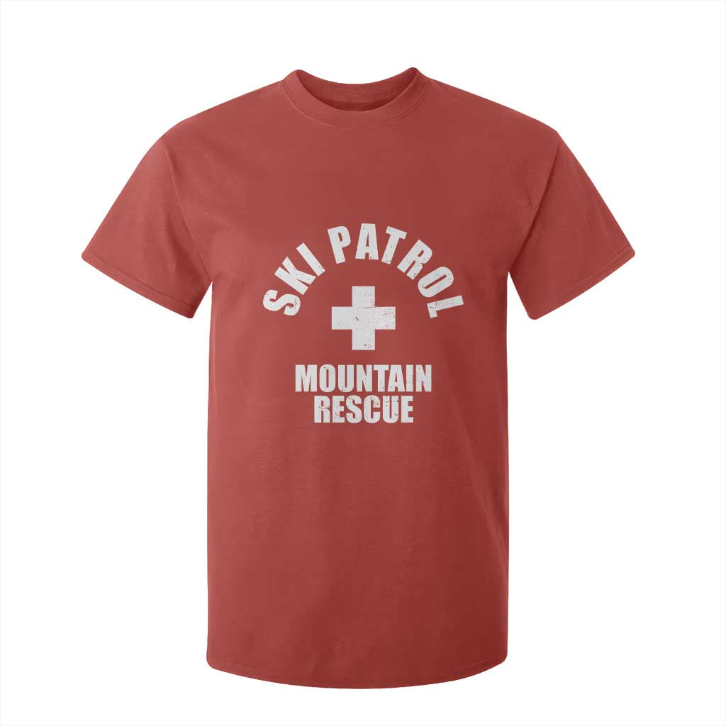 Ski Patrol Mountain Rescue T Shirt For Kid Winter Slopes Skiing Snowboarding TS11 Red Print Your Wear