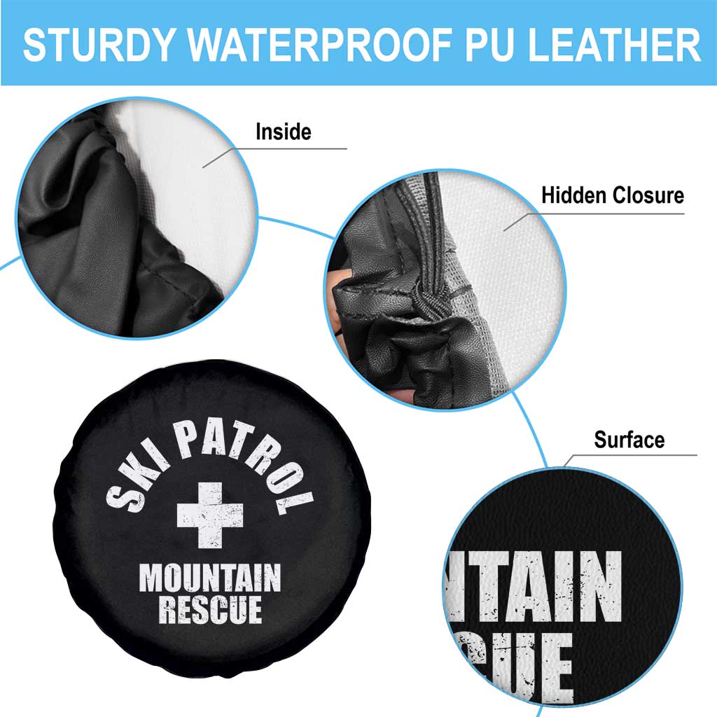 Ski Patrol Mountain Rescue Spare Tire Cover Winter Slopes Skiing Snowboarding TS11 Print Your Wear
