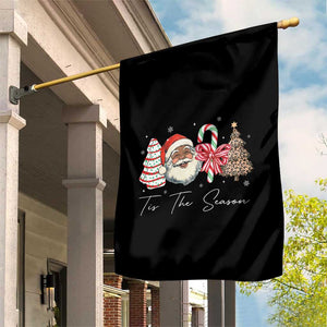 Funny Black Christmas Garden Flag Tis The Season African American Santa TS11 Print Your Wear