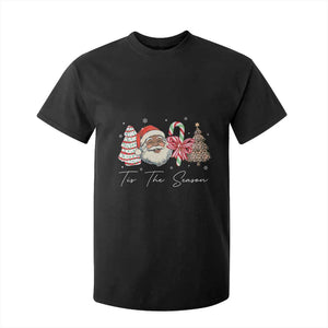 Funny Black Christmas T Shirt For Kid Tis The Season African American Santa TS11 Black Print Your Wear