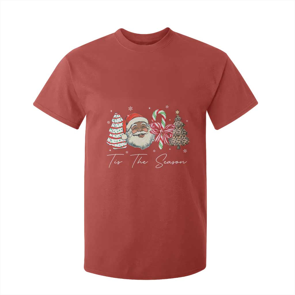 Funny Black Christmas T Shirt For Kid Tis The Season African American Santa TS11 Red Print Your Wear