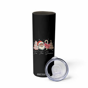 Funny Black Christmas Skinny Tumbler Tis The Season African American Santa TS11 Print Your Wear