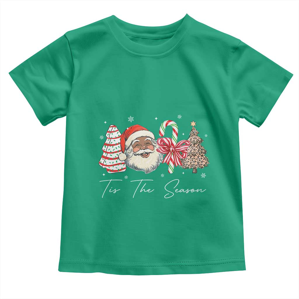 Funny Black Christmas Toddler T Shirt Tis The Season African American Santa TS11 Irish Green Print Your Wear