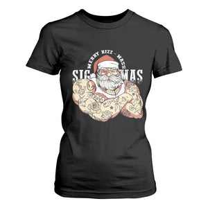 Funny Christmas Santa T Shirt For Women Merry Rizzmas Sigmas Charisma Rizz Santa TS11 Black Print Your Wear