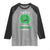 Funny Monster Virus Eye Survived 100 Days Of School Raglan Shirt TS11 Sport Gray Black Print Your Wear