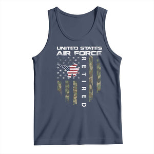 Funny United States Air Force Retired Tank Top Camo American Flag Fighter TS11 Navy Print Your Wear