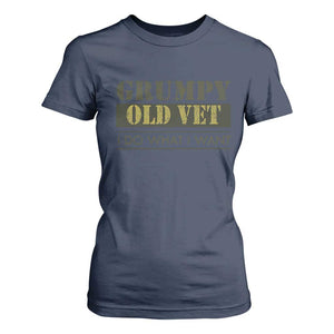 Funny Grumpy Old Vet I Do What I Want T Shirt For Women Military Veteran TS11 Navy Print Your Wear