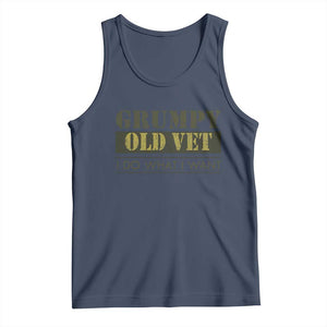 Funny Grumpy Old Vet I Do What I Want Tank Top Military Veteran TS11 Navy Print Your Wear