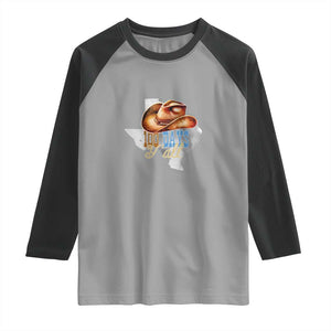 Funny 100th Day Of School Cowboy Raglan Shirt 100 Days Y'all TX map TS11 Sport Gray Black Print Your Wear