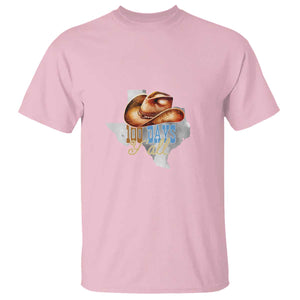 Funny 100th Day Of School Cowboy T Shirt 100 Days Y'all TX map TS11 Light Pink Print Your Wear