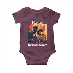 Harlem Renaissance Baby Onesie Jazz Music 1920s Black History Month TS11 Maroon Print Your Wear