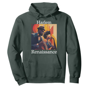Harlem Renaissance Hoodie Jazz Music 1920s Black History Month TS11 Dark Forest Green Print Your Wear