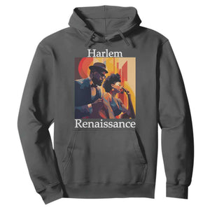 Harlem Renaissance Hoodie Jazz Music 1920s Black History Month TS11 Dark Heather Print Your Wear