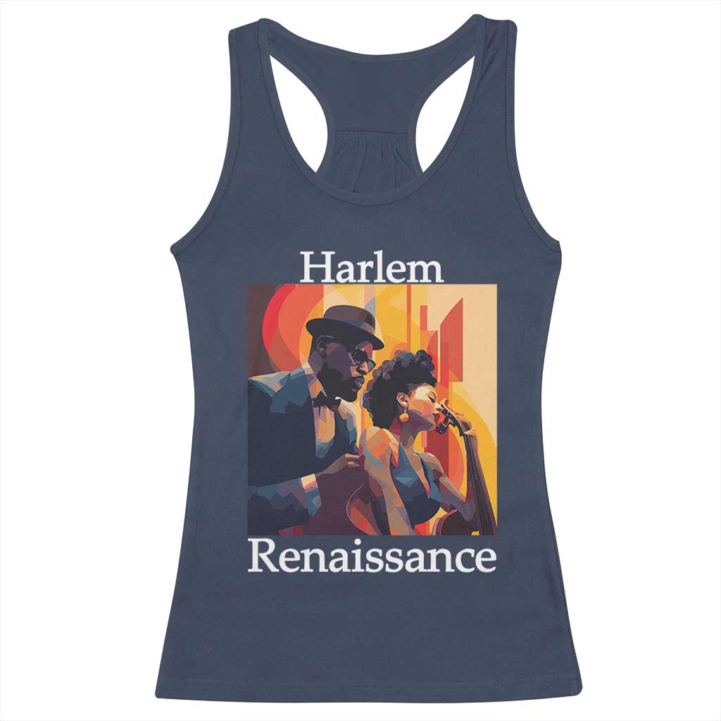Harlem Renaissance Racerback Tank Top Jazz Music 1920s Black History Month TS11 Navy Print Your Wear
