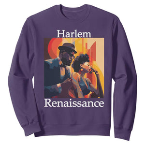 Harlem Renaissance Sweatshirt Jazz Music 1920s Black History Month TS11 Purple Print Your Wear