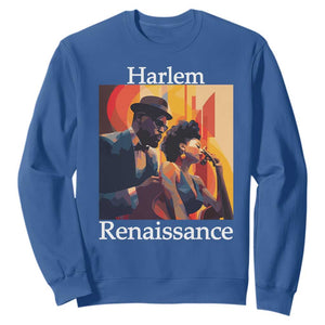 Harlem Renaissance Sweatshirt Jazz Music 1920s Black History Month TS11 Royal Blue Print Your Wear