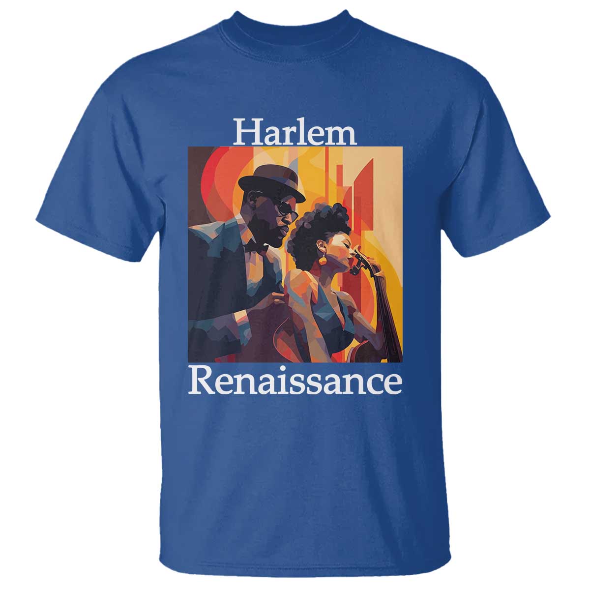 Harlem Renaissance T Shirt Jazz Music 1920s Black History Month TS11 Royal Blue Print Your Wear