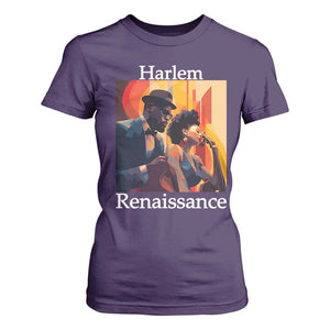Harlem Renaissance T Shirt For Women Jazz Music 1920s Black History Month TS11 Purple Print Your Wear