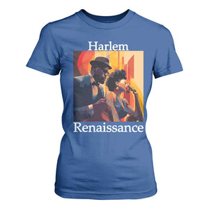 Harlem Renaissance T Shirt For Women Jazz Music 1920s Black History Month TS11 Royal Blue Print Your Wear