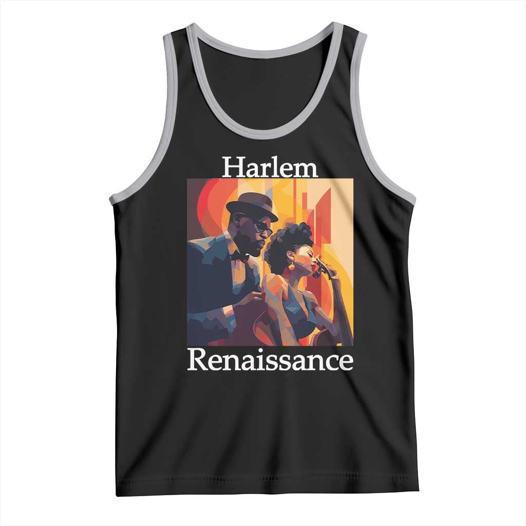 Harlem Renaissance Tank Top Jazz Music 1920s Black History Month TS11 Black Athletic Heather Print Your Wear