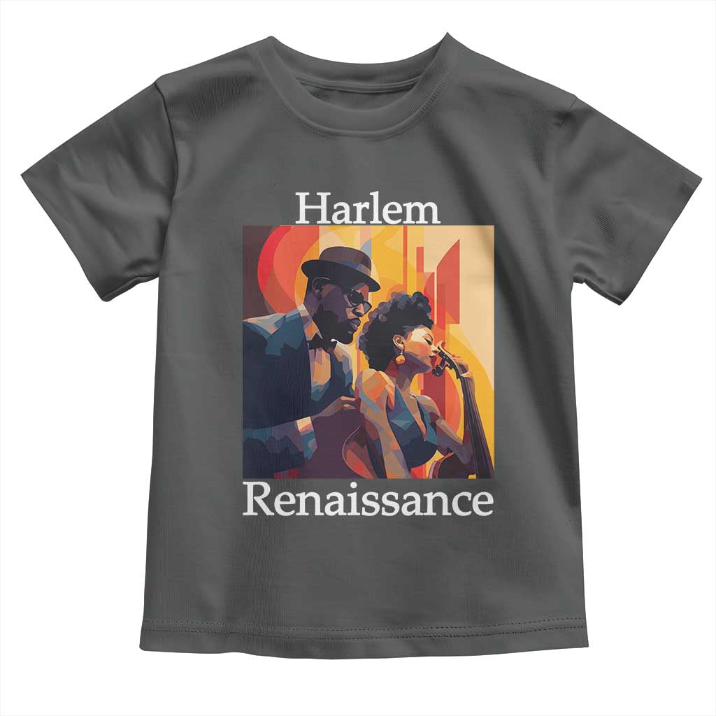 Harlem Renaissance Toddler T Shirt Jazz Music 1920s Black History Month TS11 Dark Heather Print Your Wear