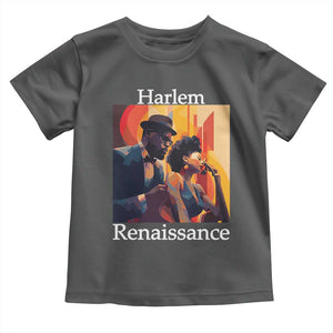 Harlem Renaissance Toddler T Shirt Jazz Music 1920s Black History Month TS11 Dark Heather Print Your Wear
