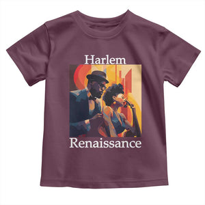Harlem Renaissance Toddler T Shirt Jazz Music 1920s Black History Month TS11 Maroon Print Your Wear