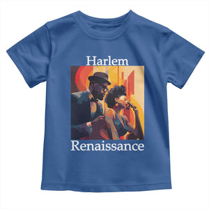 Harlem Renaissance Toddler T Shirt Jazz Music 1920s Black History Month TS11 Royal Blue Print Your Wear