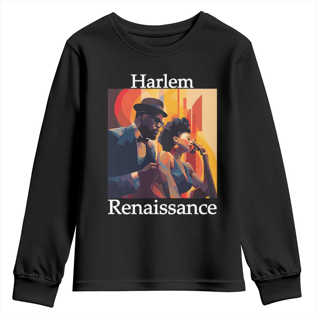 Harlem Renaissance Youth Sweatshirt Jazz Music 1920s Black History Month TS11 Black Print Your Wear