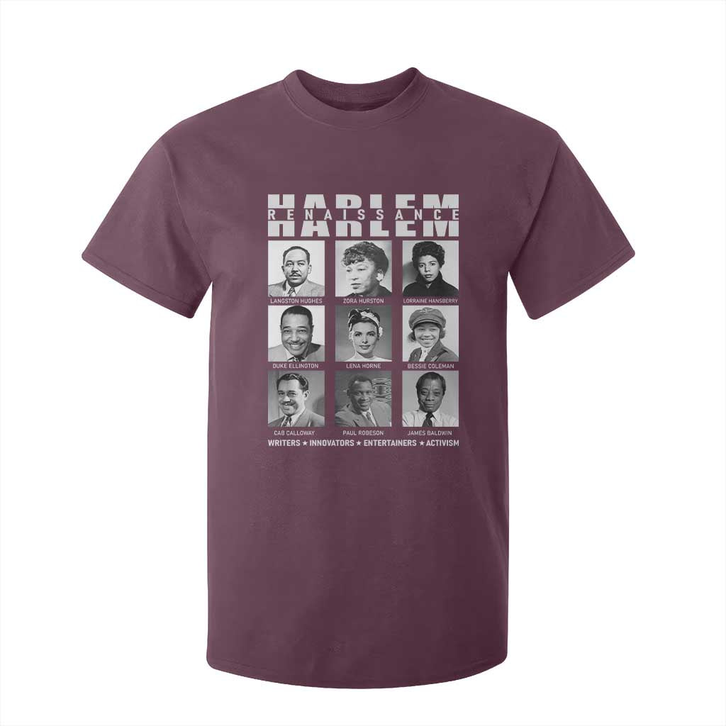 Harlem Renaissance T Shirt For Kid Black Writers Innovators Entertainers Activism Black History Month TS11 Maroon Print Your Wear