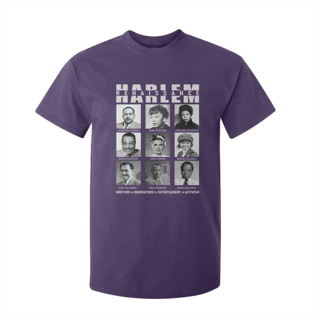 Harlem Renaissance T Shirt For Kid Black Writers Innovators Entertainers Activism Black History Month TS11 Purple Print Your Wear