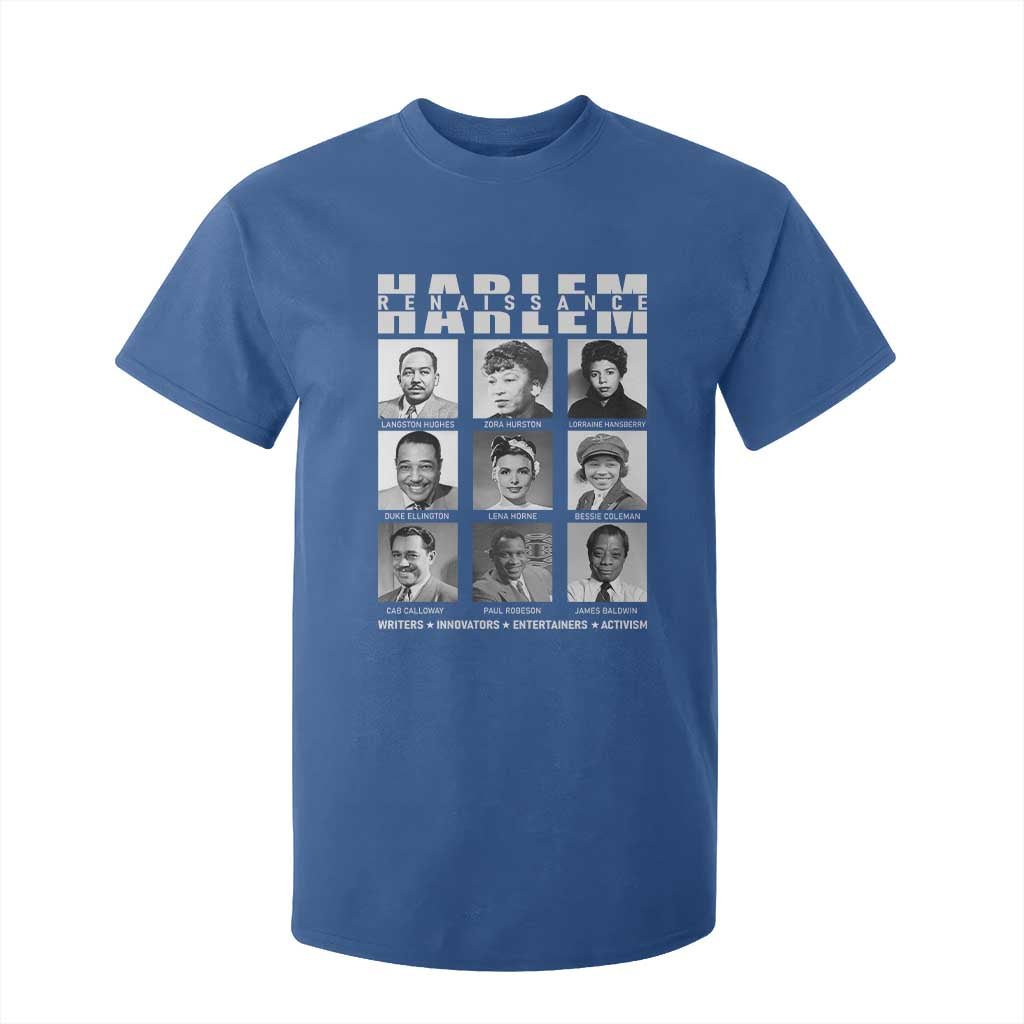 Harlem Renaissance T Shirt For Kid Black Writers Innovators Entertainers Activism Black History Month TS11 Royal Blue Print Your Wear