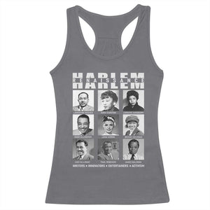 Harlem Renaissance Racerback Tank Top Black Writers Innovators Entertainers Activism Black History Month TS11 Charcoal Print Your Wear
