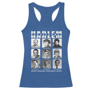 Harlem Renaissance Racerback Tank Top Black Writers Innovators Entertainers Activism Black History Month TS11 Royal Blue Print Your Wear