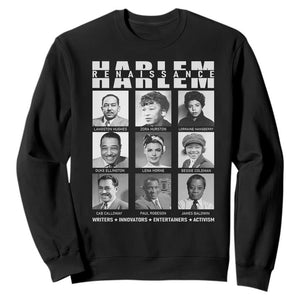 Harlem Renaissance Sweatshirt Black Writers Innovators Entertainers Activism Black History Month TS11 Black Print Your Wear