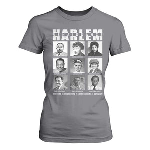 Harlem Renaissance T Shirt For Women Black Writers Innovators Entertainers Activism Black History Month TS11 Charcoal Print Your Wear