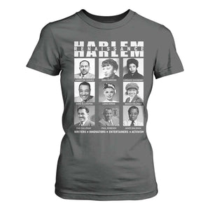 Harlem Renaissance T Shirt For Women Black Writers Innovators Entertainers Activism Black History Month TS11 Dark Heather Print Your Wear