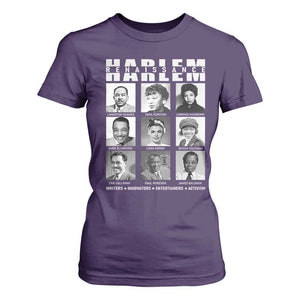 Harlem Renaissance T Shirt For Women Black Writers Innovators Entertainers Activism Black History Month TS11 Purple Print Your Wear