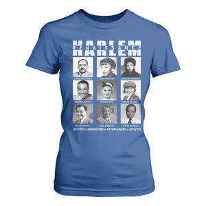Harlem Renaissance T Shirt For Women Black Writers Innovators Entertainers Activism Black History Month TS11 Royal Blue Print Your Wear