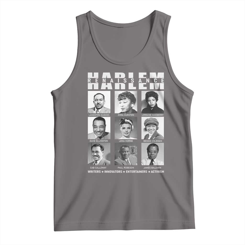 Harlem Renaissance Tank Top Black Writers Innovators Entertainers Activism Black History Month TS11 Deep Heather Print Your Wear