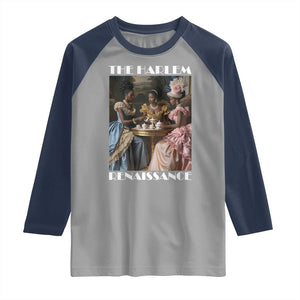The Harlem Renaissance Raglan Shirt African American Historical Black History Month TS11 Sport Gray Navy Print Your Wear