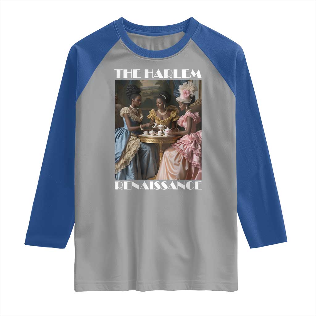 The Harlem Renaissance Raglan Shirt African American Historical Black History Month TS11 Sport Gray Royal Print Your Wear