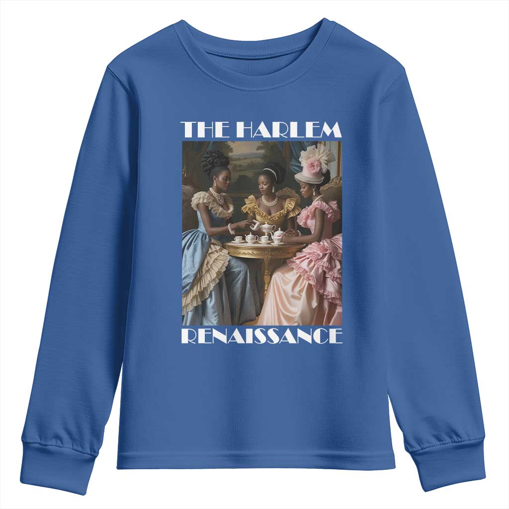 The Harlem Renaissance Youth Sweatshirt African American Historical Black History Month TS11 Royal Blue Print Your Wear