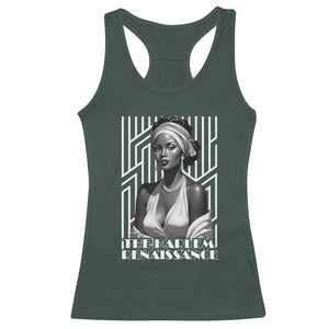 The Harlem Renaissance Racerback Tank Top Black Woman 1920s Black History Month TS11 Dark Forest Green Print Your Wear