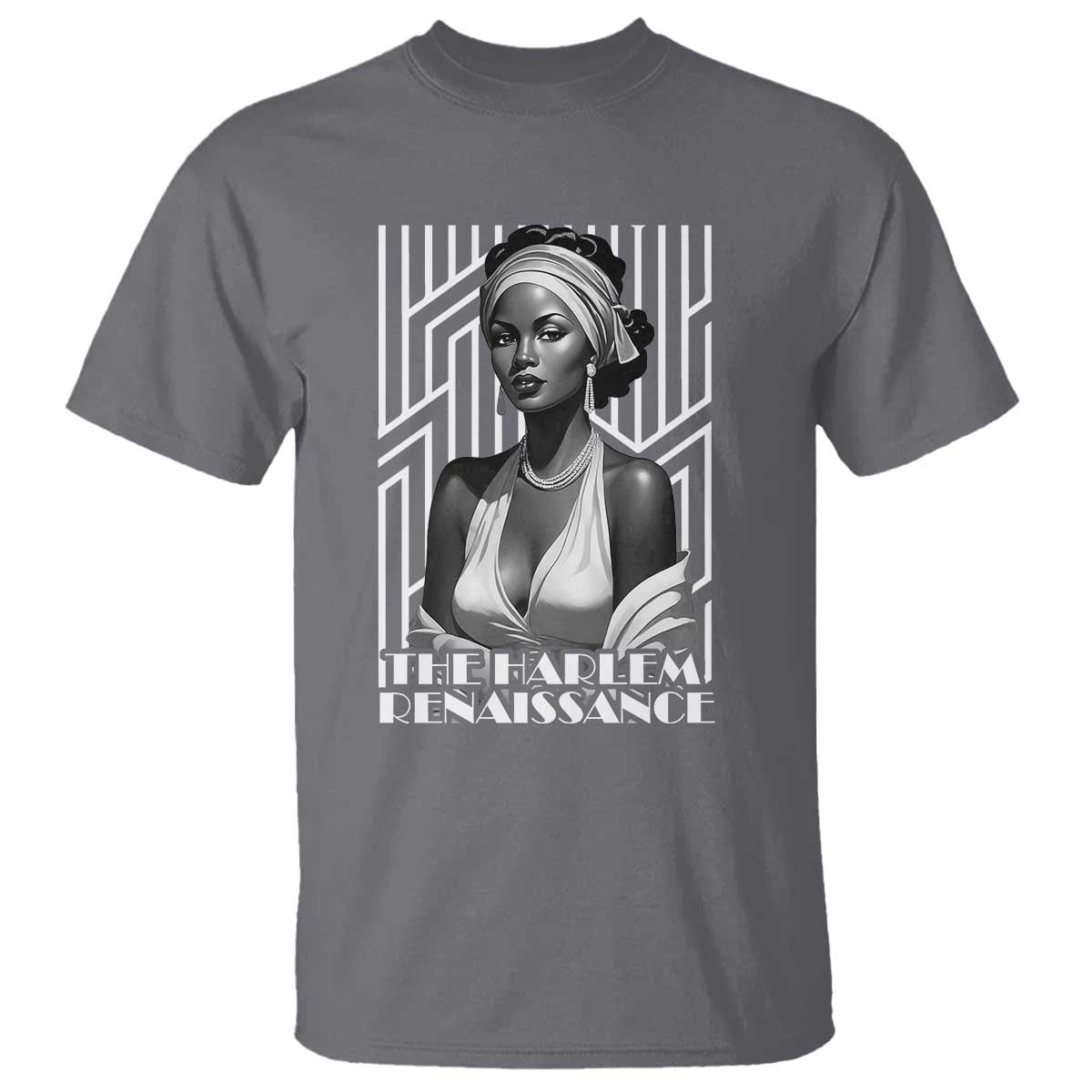 The Harlem Renaissance T Shirt Black Woman 1920s Black History Month TS11 Charcoal Print Your Wear