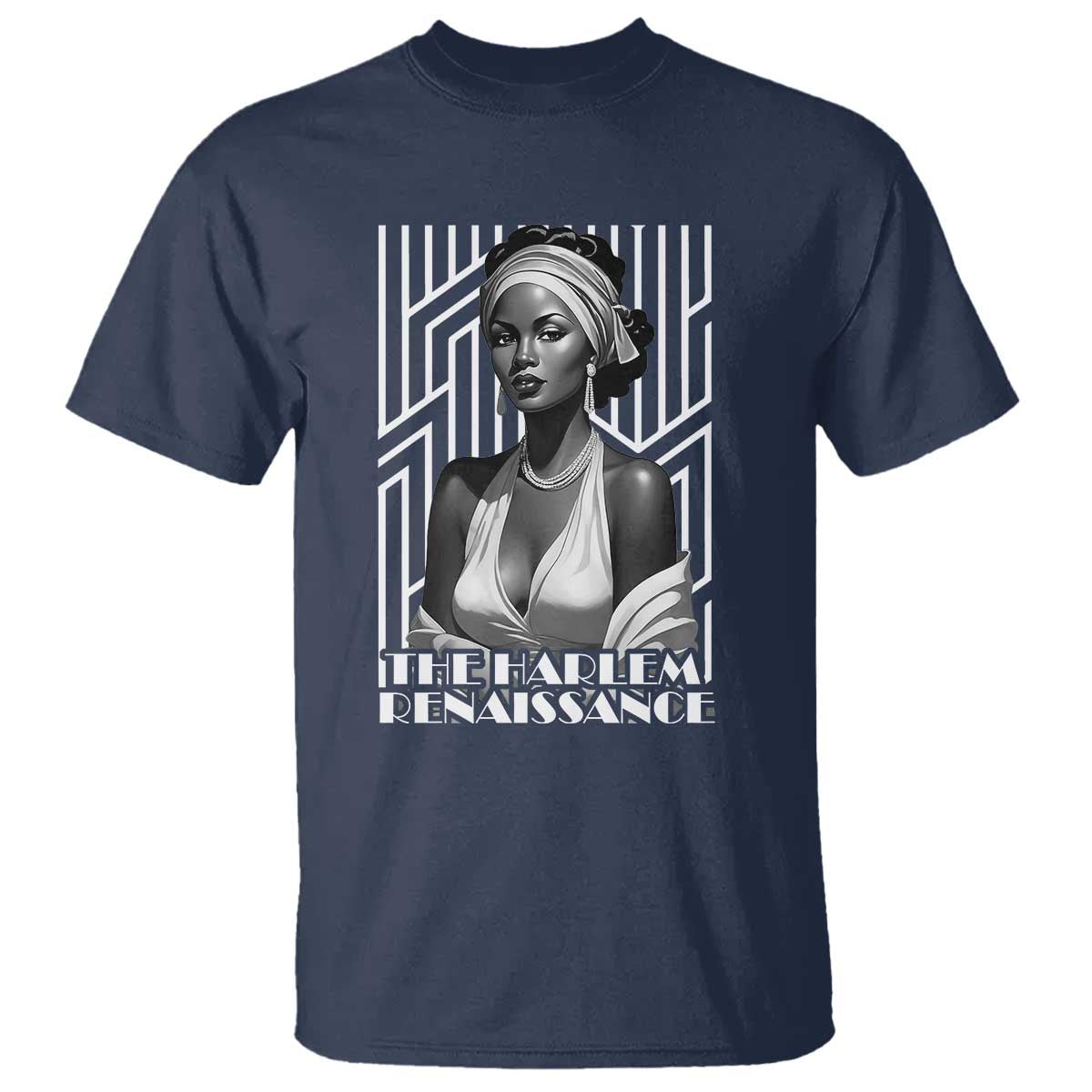 The Harlem Renaissance T Shirt Black Woman 1920s Black History Month TS11 Navy Print Your Wear