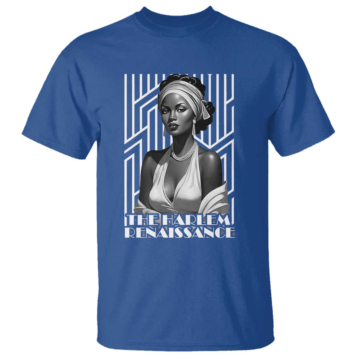 The Harlem Renaissance T Shirt Black Woman 1920s Black History Month TS11 Royal Blue Print Your Wear